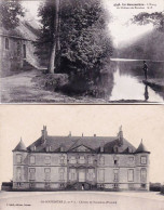 35 - Ille Et Vilaine - LA GOUESNIERE - Chateau De Bonaban - LOT 2 CARTES - Le Chateau Et L étang - Sonstige & Ohne Zuordnung