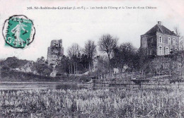 35 - Ille Et Vilaine -  SAINT AUBIN  Du CORMIER - Les Bords De L étang Et La Tour Du Vieux Chateau - Autres & Non Classés