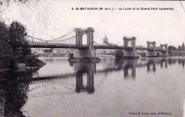 49 - Maine Et Loire - SAINT MATHURIN Sur LOIRE- La Loire Et Le Grand Pont Suspendu - Sonstige & Ohne Zuordnung