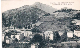 66 - Pyrénées Orientales -  AMELIE Les BAINS - Un Coin De La Ville Et Le Fort - Autres & Non Classés