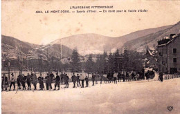 63 - Puy De Dome - LE MONT DORE  -sports D Hiver - En Route Pour La Vallée D Enfer - Le Mont Dore