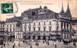 63 - Puy De Dome  -  CLERMONT FERRAND -  Statue De Vercingetorix Et Le Theatre - Clermont Ferrand