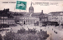 63 - Puy De Dome  -  CLERMONT FERRAND - Place De Jaude - Eglise Des Minimes - Rue Blatin Et Monument Vercingetorix - Clermont Ferrand