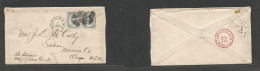 JAPAN. 1884 (1 Aug) Yokohama - USA, Oregon, Salem (20 Aug) Via SF (18 Aug) Early Multifkd Env With Early KOBAN Pair 5 Se - Autres & Non Classés