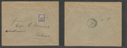 GERMAN COL-MARSHALL ISLANDS. 1909 (9 Sept) Providence - Jaluit (18 Sept) Local 20 Pf Blue Fkd Env, Tied Manuscript Date  - Otros & Sin Clasificación