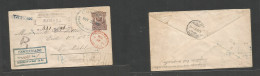 DOMINICAN REP. 1901 (16 Nov) Sabana De La Mar - Switzerland Neuchatel (8 Dec) Via Samana - London. Registered 20c Brown  - República Dominicana