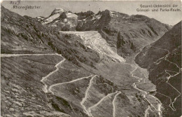 Rhonegletscher - Gesamt-Übersicht Der Grimsel- Und Furka-Route * 29. 11. 1909 - Obergoms