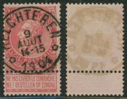 Fine Barbe - N°58 Obl Relais "Helchteren". Superbe Centrage ! - 1893-1900 Schmaler Bart