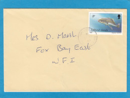 FALKLAND ISLANDS. LETTRE DE PORT STANLEY AVEC TIMBRE " POISSON MULET ". - Sonstige & Ohne Zuordnung