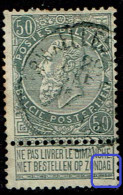 63  Obl  LV 2  Déformation Coin De Bdl - 1849-1900