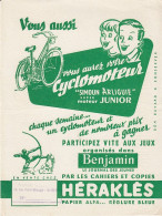 BUVARD & BLOTTER -  Cahier Héraklès - Journal Des Jeunes BENJAMIN - CYCLOMOTEUR SIMOUN ARLIGUIE - Autres & Non Classés