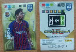 AC - LIONEL MESSI  BARCELONA  LIMITED EDITION  PANINI FIFA 365 2020 ADRENALYN TRADING CARD - Trading Cards