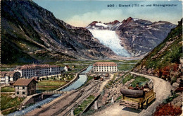 Gletsch Und Rhonegletscher (890) * 4. 7. 1927 - Obergoms