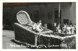 - Dpts Div. -ref-BN455- Haute Garonne - Luchon -photo Allix - Fête Des Fleurs -char Raquette De Tennis - Sports - Fêtes - Luchon