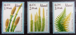 Aland Islands 2001, Spore Plants, MNH Stamps Set - Aland