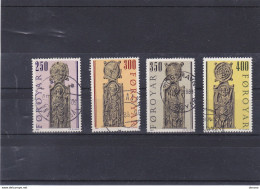 FEROE 1984 Bancs D'église, Sculptures De Saints  Yvert 87-90, Michel 93-96 Oblitérés, VFU Cote 5,25 Euros - Färöer Inseln