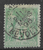 Lot N°96 N°75, Oblitéré Cachet à Date PARIS 36 Bd VOLTAIRE - 1876-1898 Sage (Tipo II)