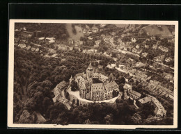 AK Wernigerode /Harz, Ortsansicht Mit Dem Schloss, Fliegeraufnahme, Ganzsache WHW Winterhilfswerk 1934/35  - Tarjetas