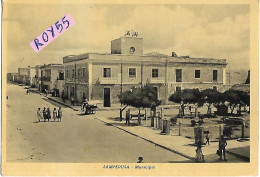 Sicilia-agrigento-lampedusa Municipio Animata Bella Veduta Anni 40 - Altri & Non Classificati