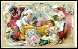 CHROMO XIXe CHOCOLAT SUCHARD De NEUCHÂTEL Suisse - Enfants, Petits Chocolatiers - Suchard