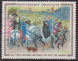 1965 - Chevaux, Chiens, Costumes - FRANCE - Enluminure: Très Riches Heures Duc De Berry - N° 1457 - Used Stamps