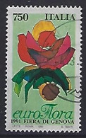 Italy 1991  "EUROFLORA`91" Genua  (o) Mi.2167 - 1991-00: Used