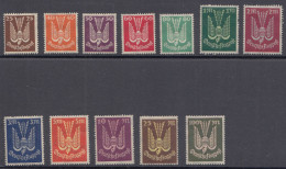 D,Dt.Reich Mi.Nr. 210 - 218, 235 - 237 Flugpost Holztaube - Unused Stamps