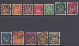 D,Dt.Reich Mi.Nr. 210 - 218, 235 - 237 Flugpost Holztaube - Unused Stamps