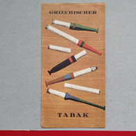 GRIECHISCHER TABAK, Cigarettes, Vintage Advertising Brochure - Werbung