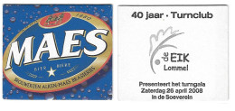 251a Brij. Maes Waarloos Rv De Eik Lommel 40 JaarTurnclub 2008 - Beer Mats