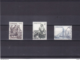 FEROE 1984 PÊCHE, Bateau, Pêcheurs Yvert 97-99, Michel 103-105 Oblitérés, VFU Cote 8,50 Euros - Faroe Islands