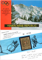 Yemen Olimpiadi Invernali Grenoble 1968 - Stamps Gold - 1946-60: Storia Postale