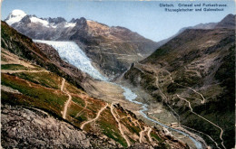 Gletsch - Grimsel- Und Furkastrasse, Rhonegletscher Und Galenstock (5418) - Obergoms
