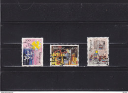 FEROE 1986  AMNESTY INTERNATIONAL, Dessins, Colombe Yvert 130-132, Michel 136-138 Oblitéré, VFU Cote 8,25 Euros - Faroe Islands