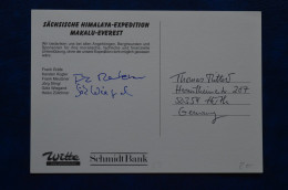 1998  Signed G. Wiegand F. Meutzner Makalu Everest Expedition Mountaineering Himalaya Escalade Alpinisme 15x21 Cm - Sportief