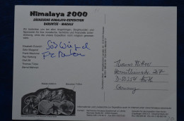 2000  Signed G. Wiegand F. Meutzner Baruntse Makalu Expedition Mountaineering Himalaya Escalade Alpinisme 15x21 Cm - Sportlich