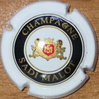 Capsule Champagne Sadi MALOT  Série - Petit écusson Ne Touchant Pas Le Cercle, Blanc & Noir Nr 43 - Andere & Zonder Classificatie