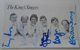 D203339  Signature -Autograph  - The King's Singers  Budapest Concert 1981  -  6 Autographs - Cantanti E Musicisti