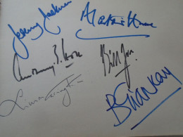 D203340  Signature -Autograph  - The King's Singers  Budapest Concert 1981  -  6 Autographs - Chanteurs & Musiciens