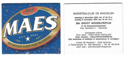 263a Brij. Maes Waarloos Rv 26e Mosselfest. Basketbalclub OS Machelen 2004 - Beer Mats