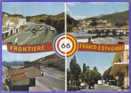 Carte Postale 66. Cerbère Bourg-Madame  La Frontière Douane Franco Espagnole Très Beau Plan - Cerbere