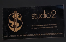 AUTOCOLLANT STUDIO 2 - HIFI VIDEO MUSIQUE - MAGASIN COMMERCE - RENNES 35 ILLE-ET-VILAINE - Autocollants