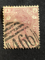 GREAT BRITAIN  SG 139  2½d Rosy-mauve, Plate 1 Anchor Wmk  CV £120 - Oblitérés