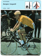 Fiches Illustrée  Jacques Anquetil 1934 * 1987 - Sports