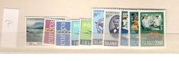 1971 MNH Iceland, Island, Year Complete,posffris - Años Completos
