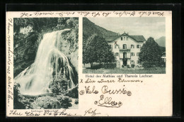 AK Golling /Salzach, Wasserfall, Hotel Des Mathias Und Theresia Lachner  - Otros & Sin Clasificación