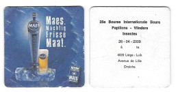 269a Brij. Maes Waarloos Rv 26e Int. Beurs Vlinders Luik 2009 ( Plooi Vlek) - Beer Mats