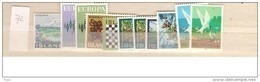 1972 MNH Iceland Year Complete, Postfris** - Années Complètes