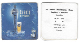 271a Brij. Maes Waarloos Rv 26e Int. Beurs Vlinders Luik 2009 ( Vuil) - Beer Mats