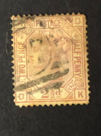 GREAT BRITAIN  SG 141  2½d Rosy-mauve, Plate 6, Orb Wmk  CV £85 - Used Stamps